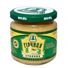 Гірчиця "Столова" ТМ"Жирнов" скло  200г 10шт.ящ.
